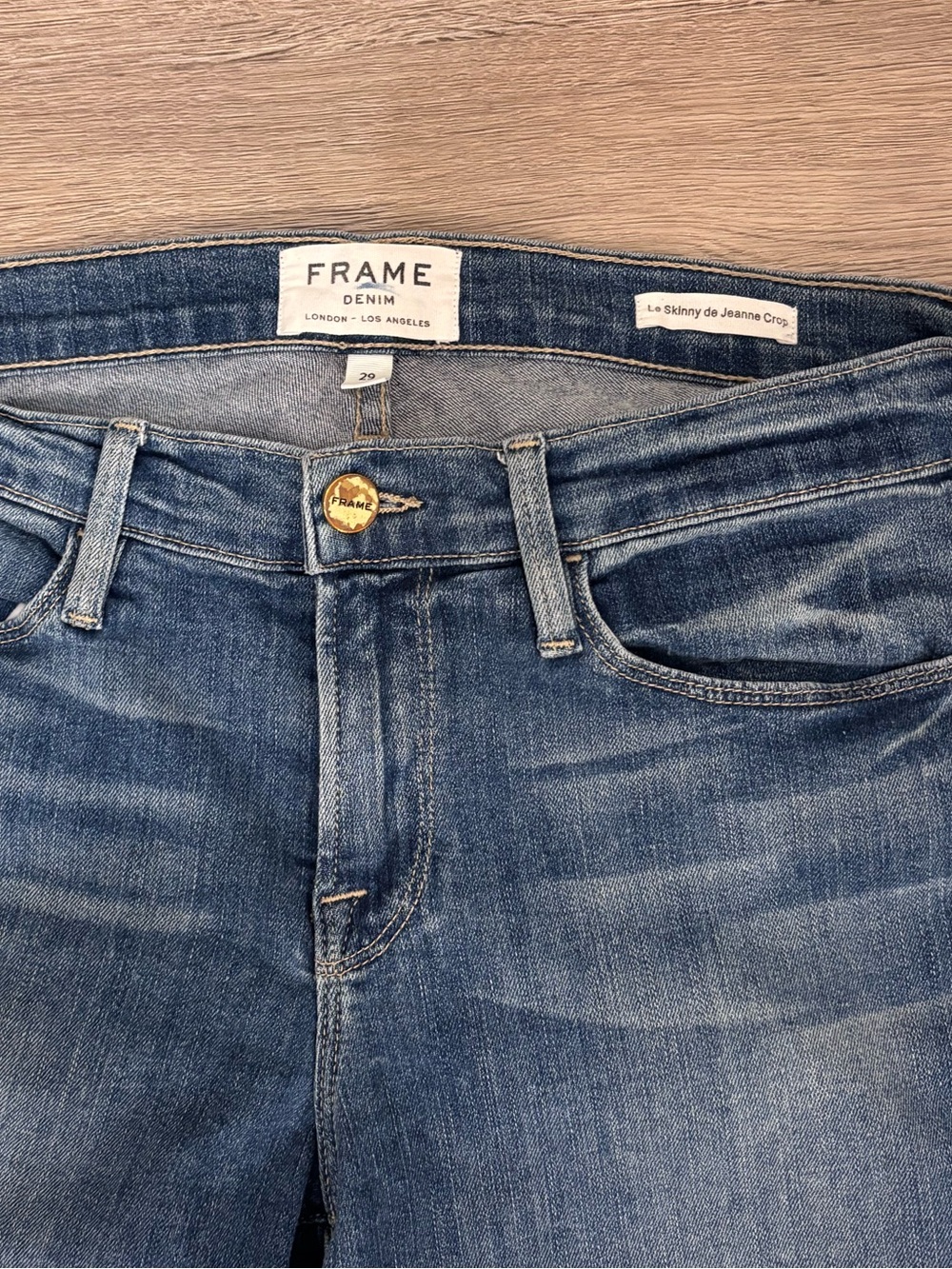 Frame Denim Women's Skinny Jeans — Medium Blue Wash